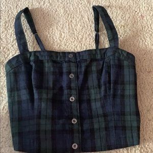 Hollister Plaid Crop Top